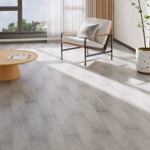 Lifeideas 20 Piece Wood Look Click Flooring Set in Grey