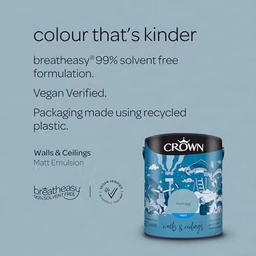 Crown Breatheasy Matt Emulsion Paint 5L - Petrol Blue – 3