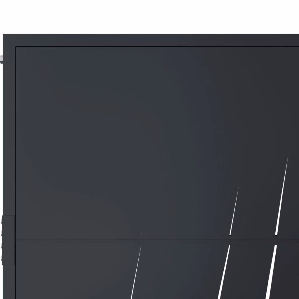 Berkfield Anthracite Steel Garden Gate, W: 105 cm, H: 130 cm – 3