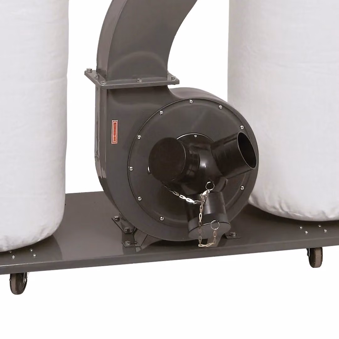 SIP 3HP Double Bag Dust Collector in Silver and Multicolour, W/D/H: 150 x 75 x 190 cm – 3
