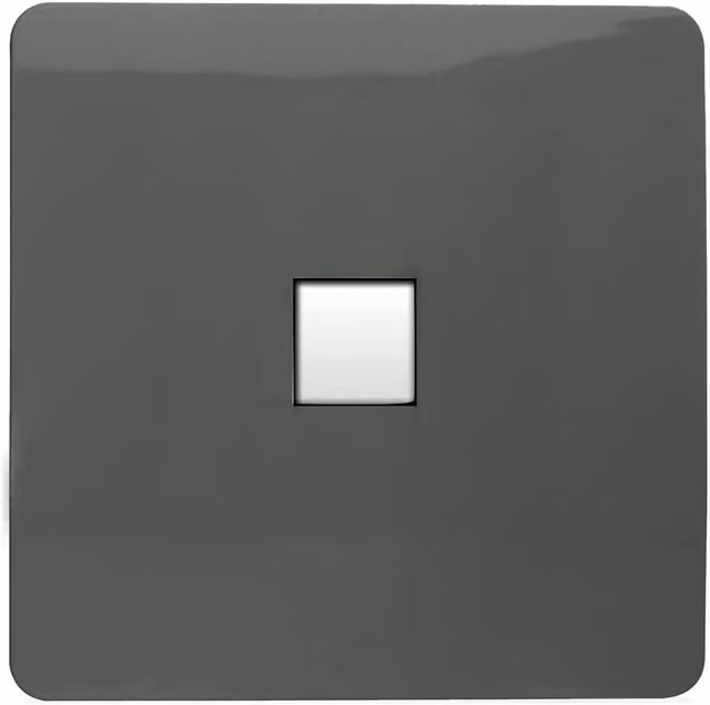 Trendi Switch 1 Gang RJ45 Cat 6 Flush Ethernet Socket in Grey