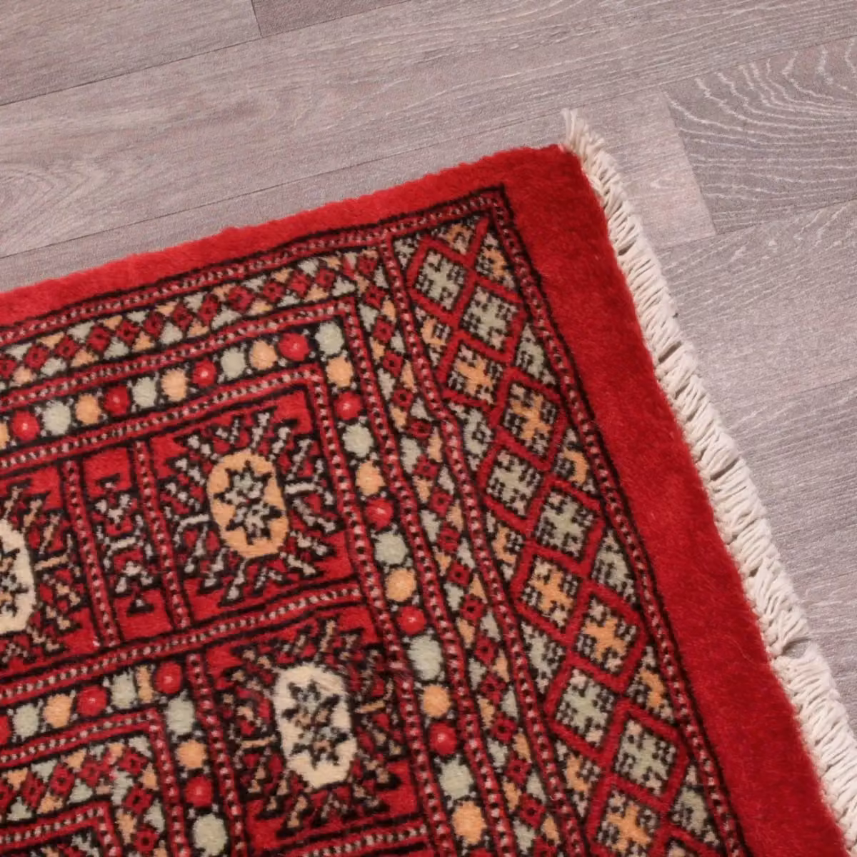 The Rug Shop UK Red Handmade Floral Oriental Wool Area Rug W/D: 120 x 180 cm – 2