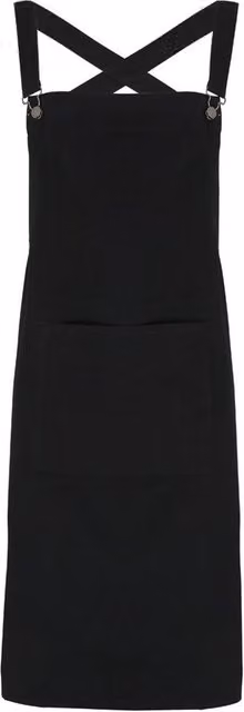 Premier Barista Cross Back Bib Apron in Black