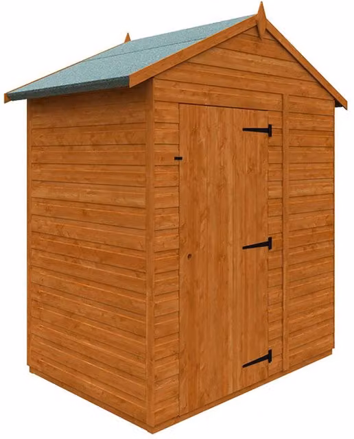 Buttercup Farm 4x6 Flex Apex Windowless 12mm Flex Gable Chicken Coop in Burnt Orange, L123.8 x W175 x H213.5 cm – 1
