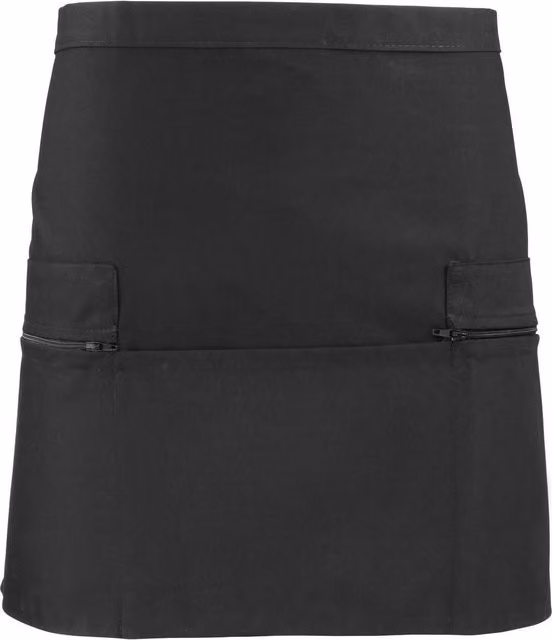 Premier Women's Poly Cotton Waist Apron in Black