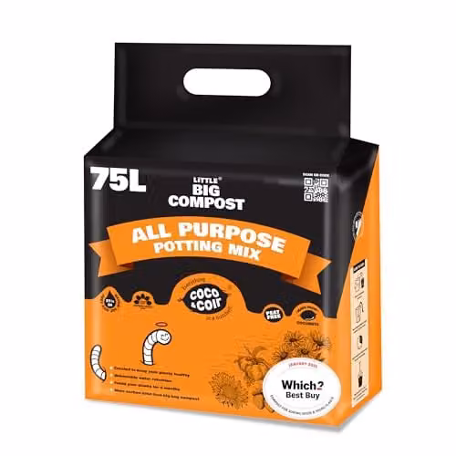 Coco&Coir Coco Boost All Purpose Peat-Free Coco Soil for Indoor Plants, 75 l