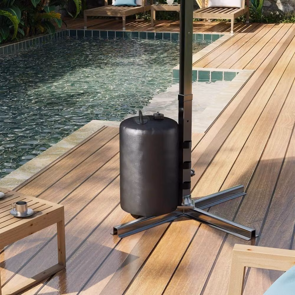 Kelvenix Black PVC Canopy Gazebo Water Weight Bags for Awning Leg Weighting – 4