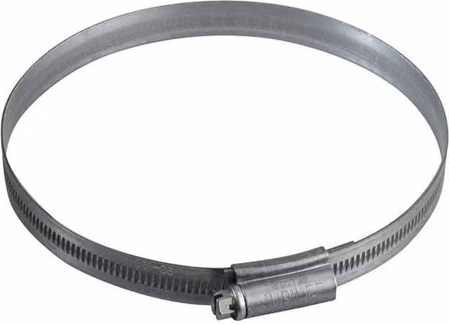 Jubilee Zinc Plated Steel Hose Clip in Metallic Silver
