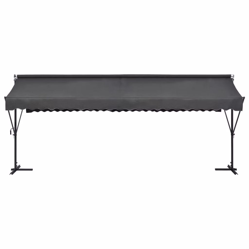 Berkfield Home Free Standing Awning in Anthracite Black, W: 600 cm, D: 300 cm – 2