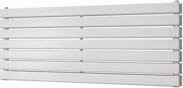 Typhoon Axis White Double Panel Horizontal Steel Radiator, W: 120 cm, H: 47.6 cm