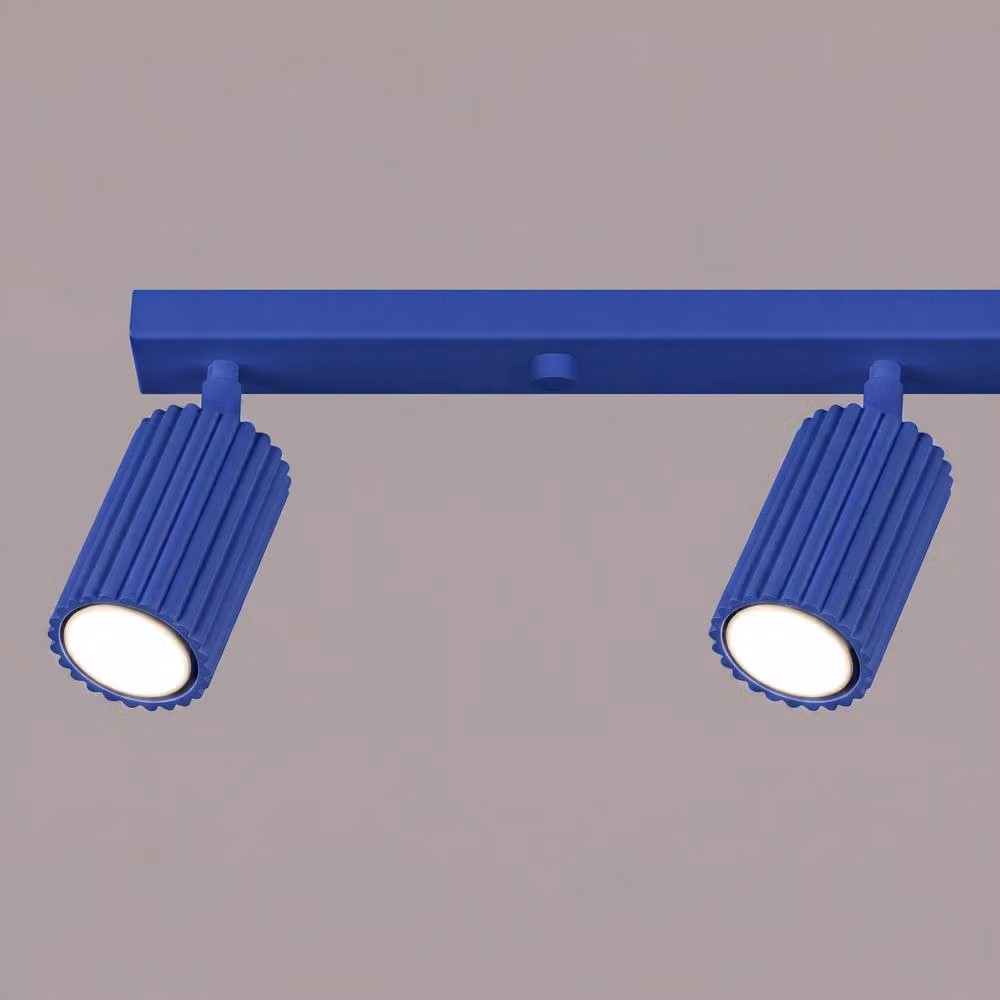 Sollux Lighting minimalist Cobalt Blue 4-Light Ceiling Bar Lamp W/D/H: 81 x 16.5 x 6.5 cm – 3
