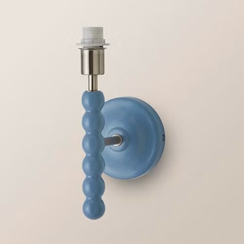 ValueLights Bobbins Modern Wall Light Base in Blue