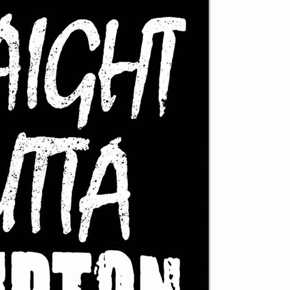 Eazy-E Straight Outta Compton Framed Paper Poster in Black – 2