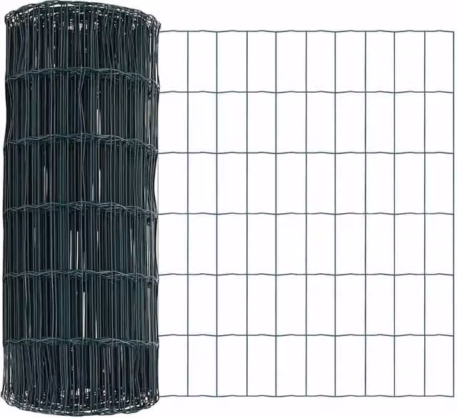 Berkfield Home Euro Fence Green PVC Coated Steel Fencing 0.8 x 25 m – 1