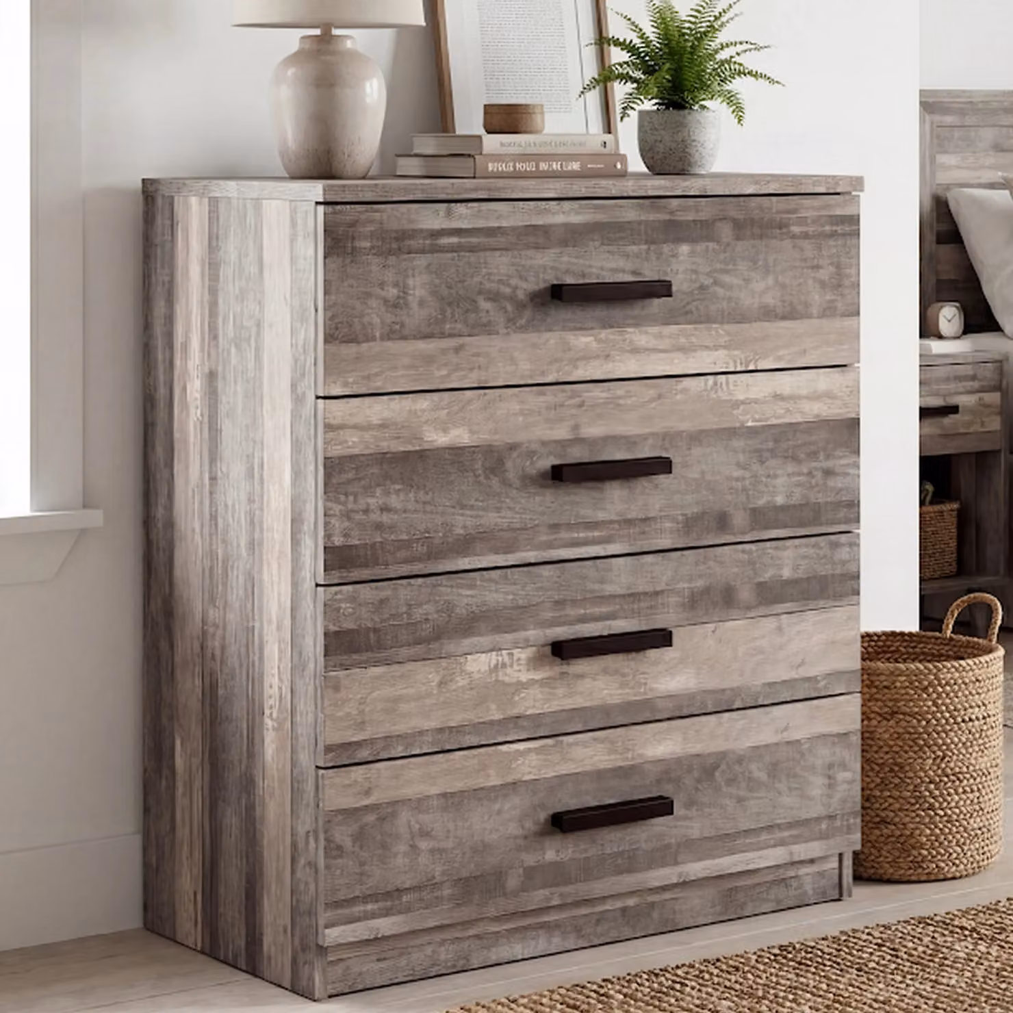 DHS Blythe 4 Drawer Chest of Drawers in Grey