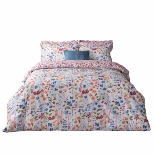 Belledorm Marnie Multicoloured Floral Duvet Cover Set, W/D/H: 180 x 200 cm