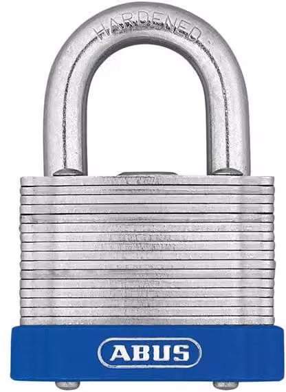 ABUS ETERNA Laminated Steel Padlock, Keyed Alike, White and Silver, 41/50mm