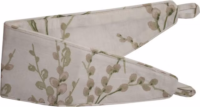 Laura Ashley Pussy Willow Tieback, Off White and Green, 66 cm