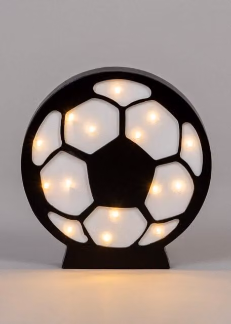 BHS Lighting Glow Football LED Table Lamp in White
