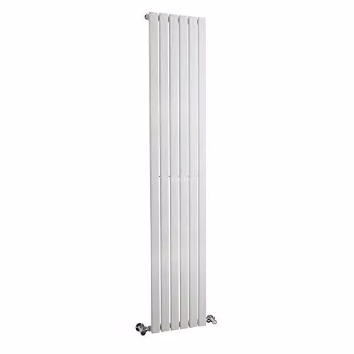 Hudson Reed Sloane Modern Vertical Single Panel Designer Bathroom Radiator, White, H 180 cm x W 35.4 cm – 1