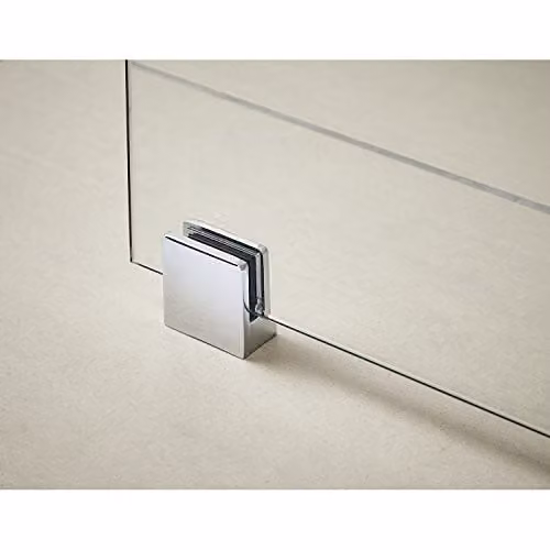 nuie WRSF001 Modern Bathroom Wetroom Support Foot and Wall Bracket, Polished Chrome