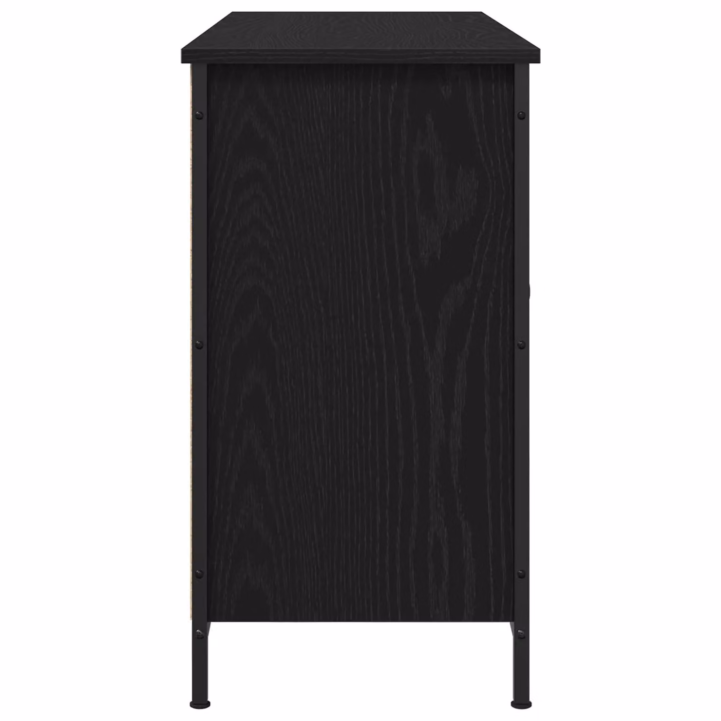 Berkfield Home Modern TV Cabinet in Black Oak, W/D/H: 101 x 35 x 65 cm – 3
