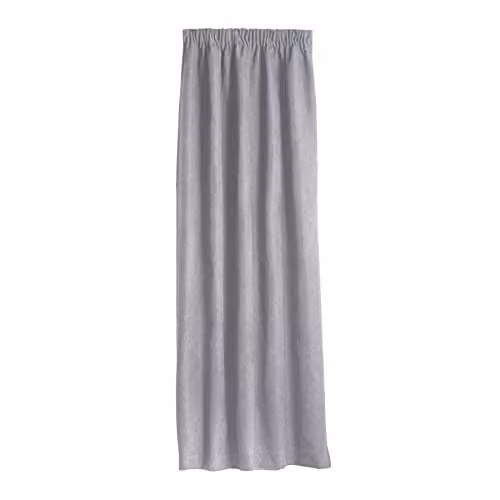 Alan Symonds Velvet Chenille Blackout Door Curtain, Silver Grey, W: 56 cm, H: 213.36 cm – 2