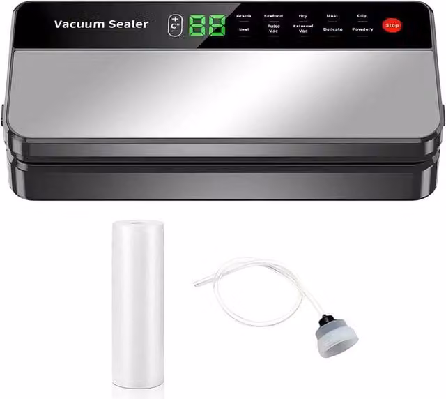 FLAVORA 12-in-1 Vacuum Food Sealer Machine in Black – 1