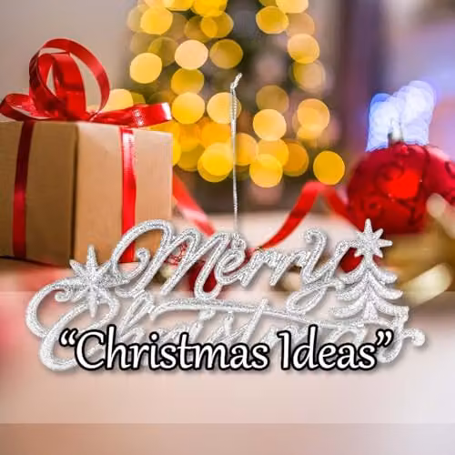 VFM e-Store White Merry Christmas Hanging Decoration, W: 14 cm, H: 20 cm – 4