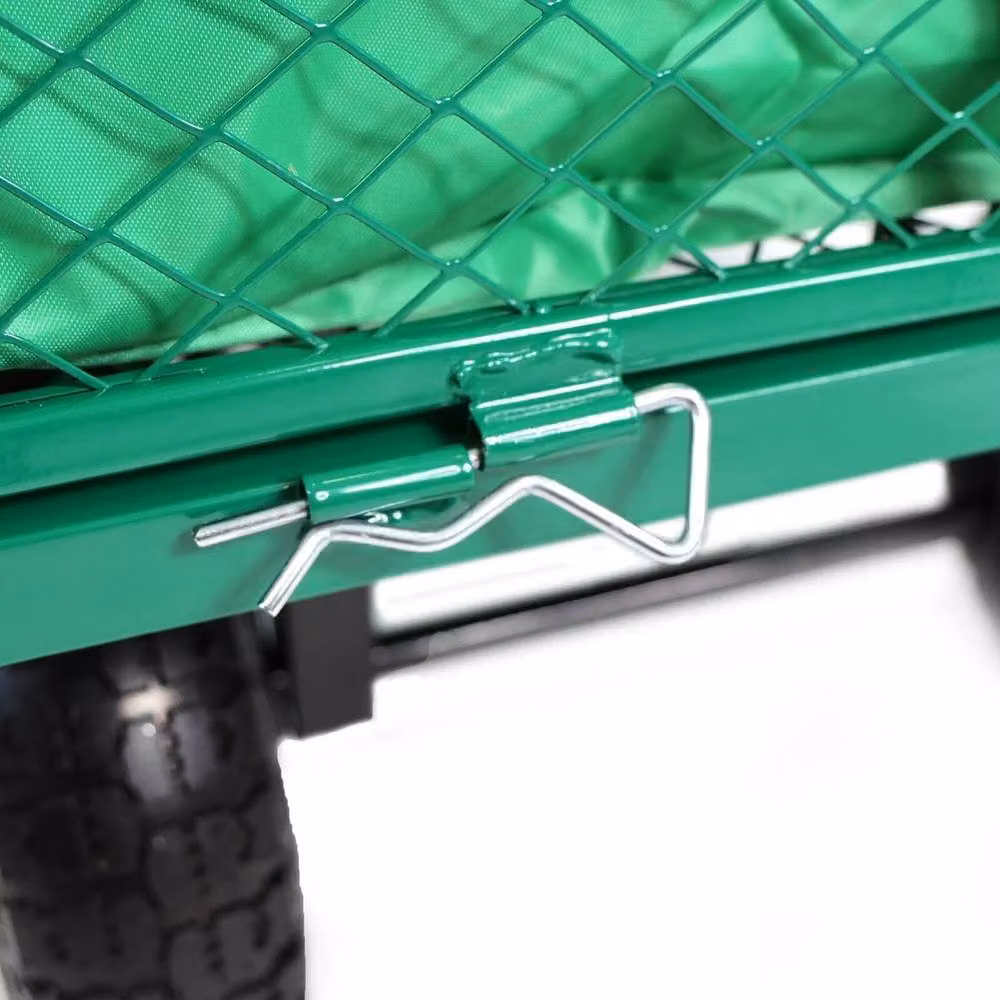 NESTLUNE Heavy Duty Garden Cart Trolley Hand Truck, Green – 3