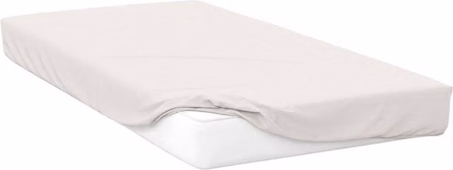 Belledorm 200 Thread Count Cotton Percale Deep Fitted Sheet, Ivory, Single