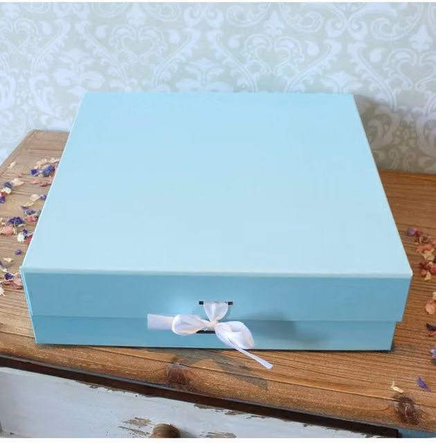 KDMD Large Baby Blue Cardboard Keepsake Box – 1