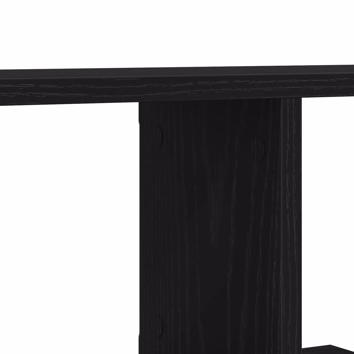 Berkfield Home Black Oak Wall-Mounted TV Shelf, W/D/H: 125 x 23 x 18 cm – 3