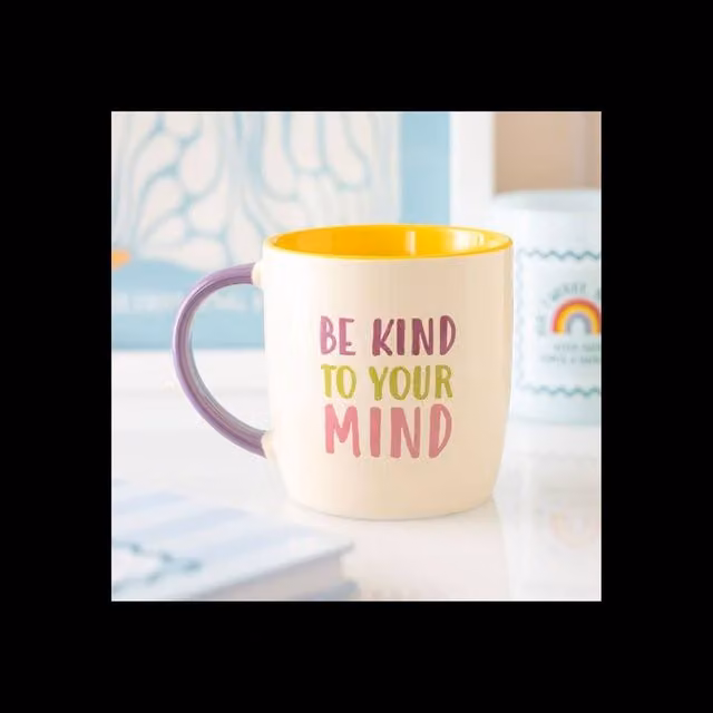 KDMD Be Kind To Your Mind Mental Health Ceramic Coffee Mug in Multicolour – 1