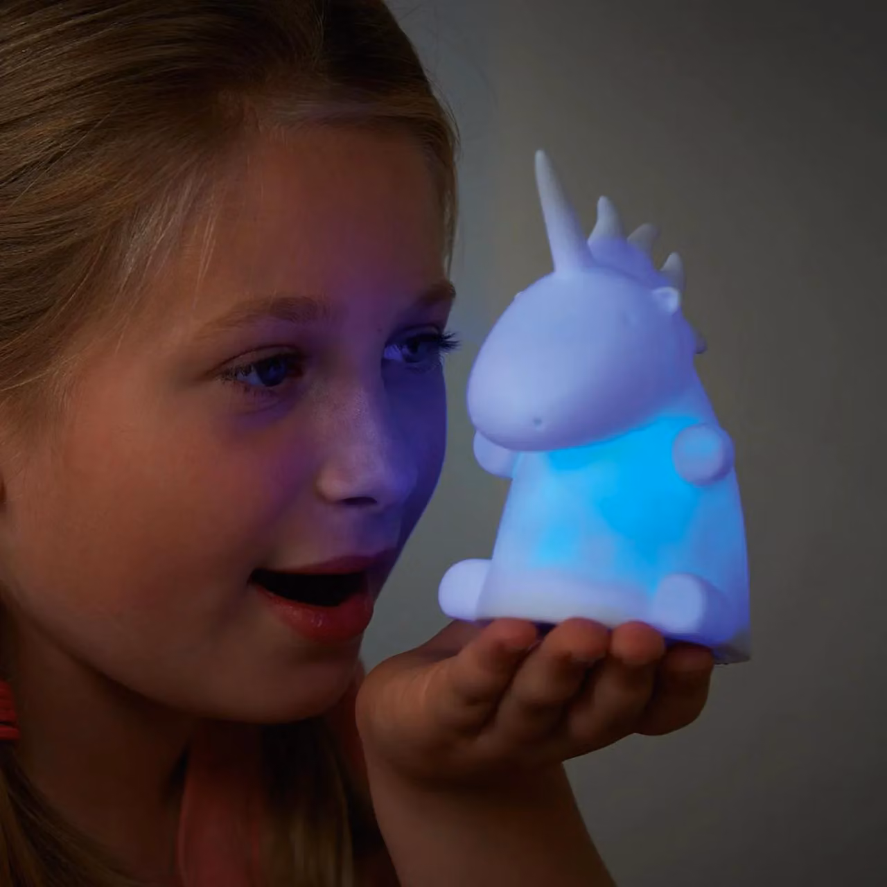mysmartbuy Colour Changing Unicorn LED Night Light, Multicolour Silicone Portable Mood Lighting for Children's Bedrooms, H: 12 cm, W: 11.5 cm, D: 11 cm – 2