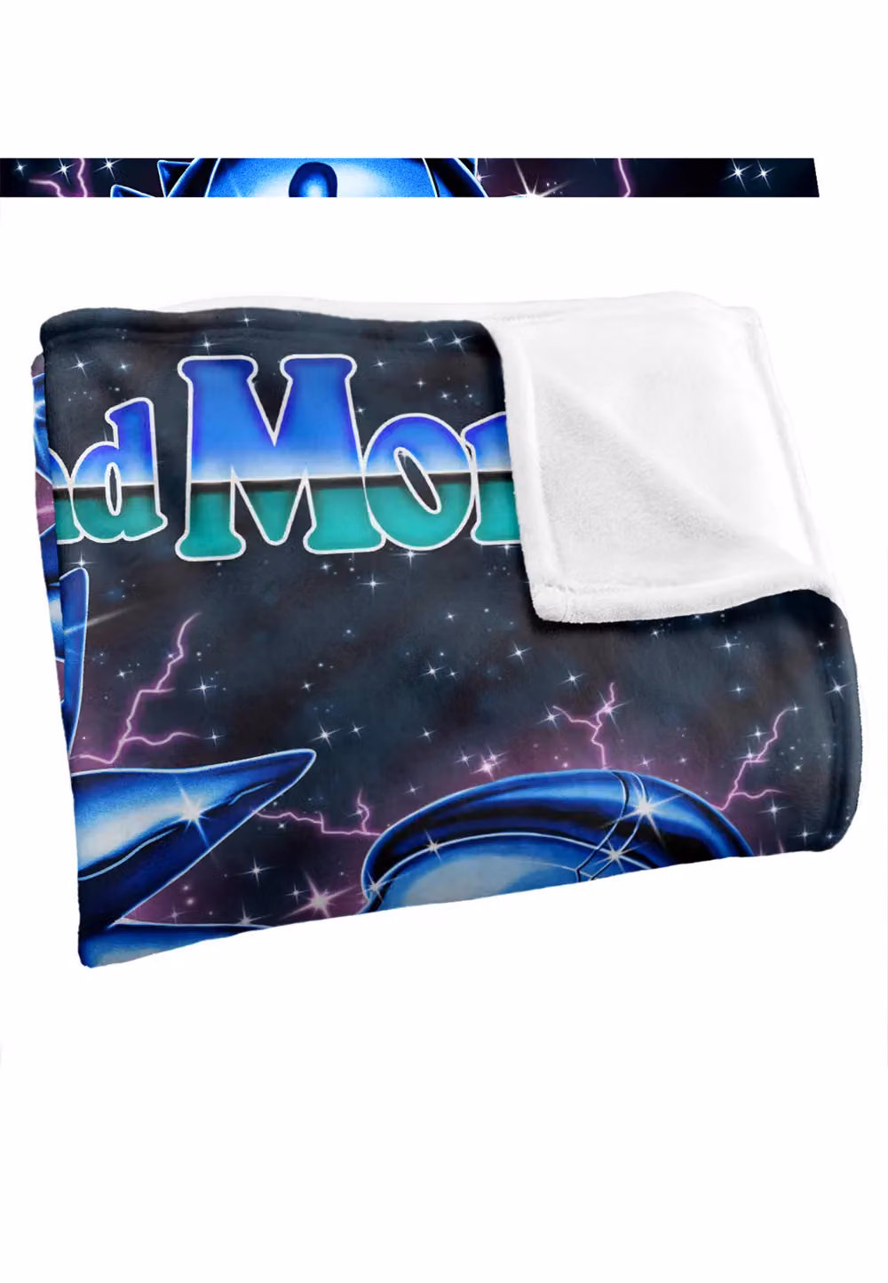Warner Brothers Rick & Morty Officially Licensed Silky Touch Super Soft Fluffy Throw Blanket, White and Multicolour, W: 152 cm, D: 127 cm – 3