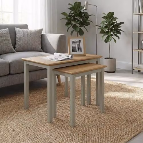 FWStyle Taberno Nest of 2 Tables in Sage Green – 5