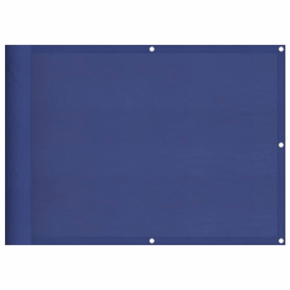 Berkfield Home Versatile Blue Balcony Screen with Eyelets, UV-Resistant Opaque Polyester Oxford Fabric, W: 75 cm, H: 800 cm – 2