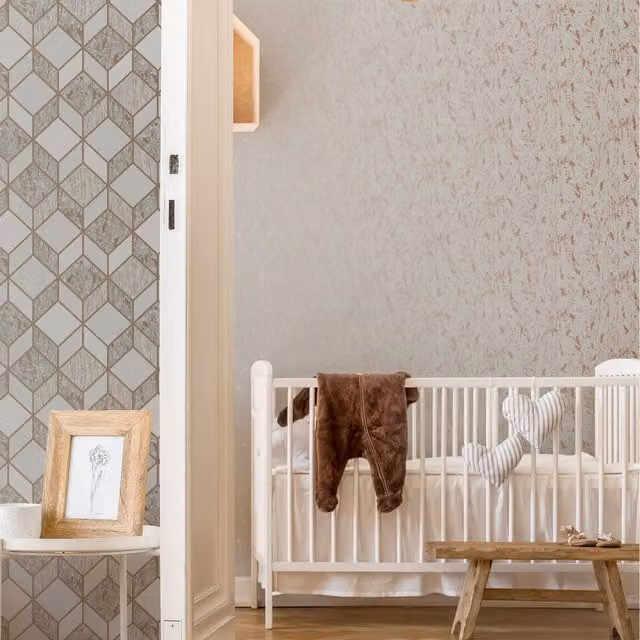 Superfresco Milan Illusion Cork Texture Wallpaper in Rose Gold and Pink