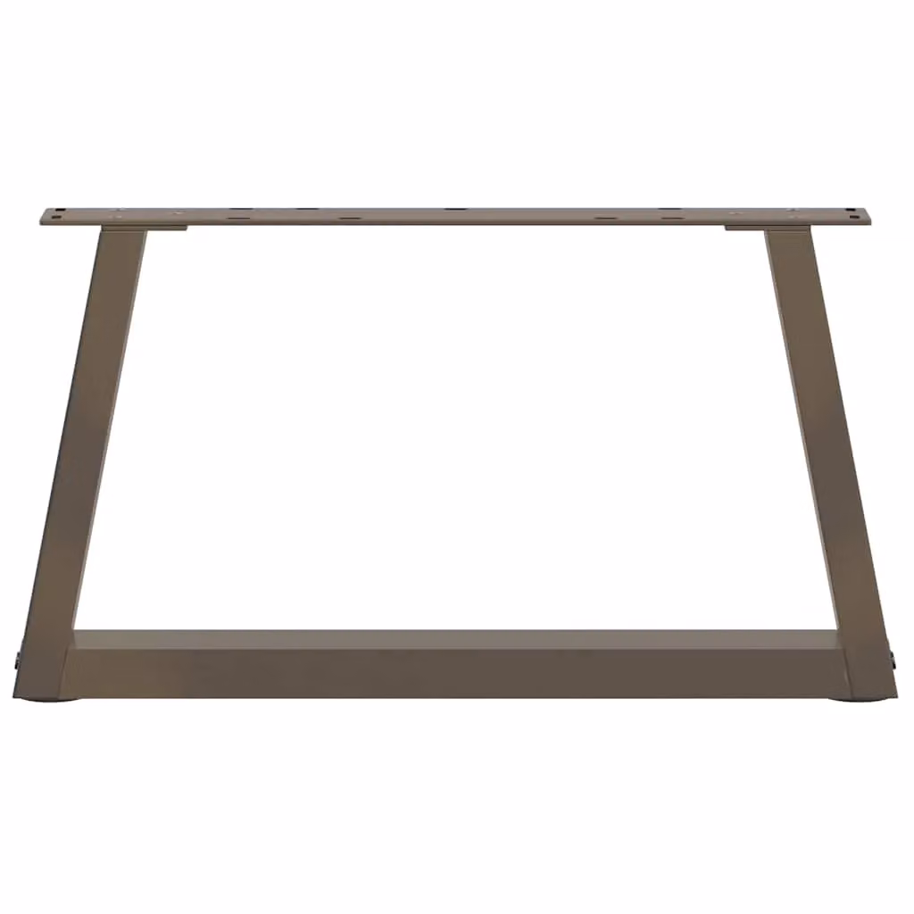 Berkfield Home V-Shape Dining Table Legs, 2 Pieces, Brown Steel, H: 70 cm, W: 30-31.3 cm – 3
