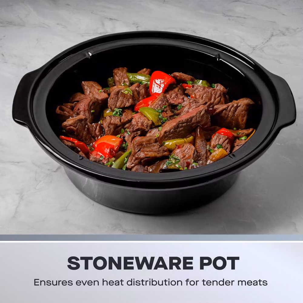 Daewoo 6.5L Stainless Steel Slow Cooker in Silver – 5