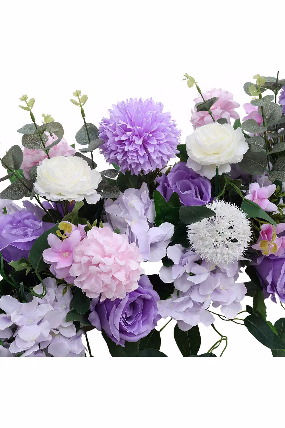 Living and Home Purple Artificial Mixed Rose Flowers for Wedding Aisle Decor – 2