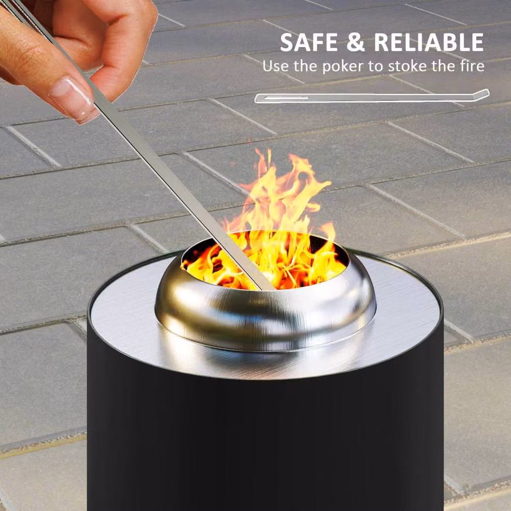 Wyld Haus Balatti Small Black Stainless Steel Tabletop Smokeless Fire Pit – 5