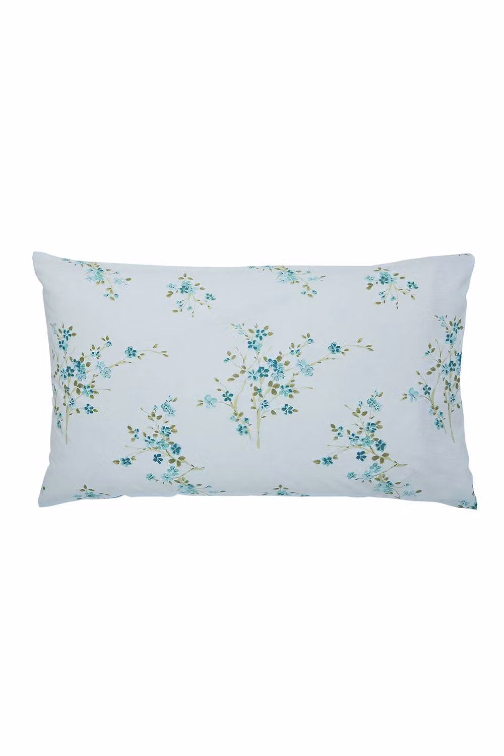 Helena Springfield Blossom Print Cotton Duvet Cover and Pillowcase Set in Aqua, W/D/H: 140 x 200 cm – 2
