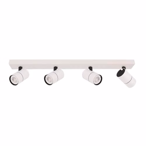Netlighting Laconi Modern 4 Light Ceiling Spotlight Bar in White, GU10 – 1