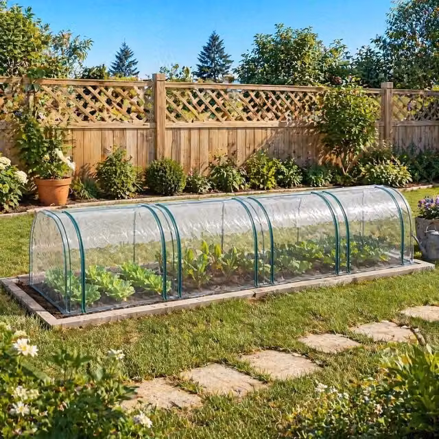 STILVORA Mini Freestanding Greenhouse with Transparent Zipped Roll-Up Doors, W: 100 cm, D: 100 cm, H: 395 cm