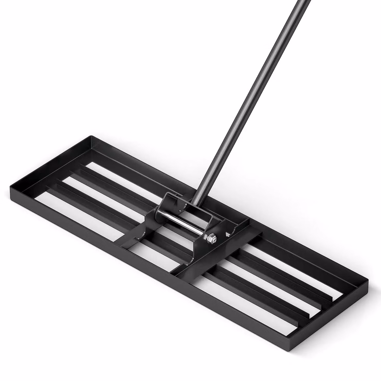 Gymax Heavy Duty Lawn Leveling Rake in Black, W: 75 cm – 8