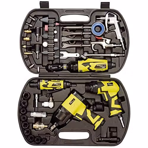 Draper Storm Force 83431 Air Tool Kit, 68 Pieces, Blue