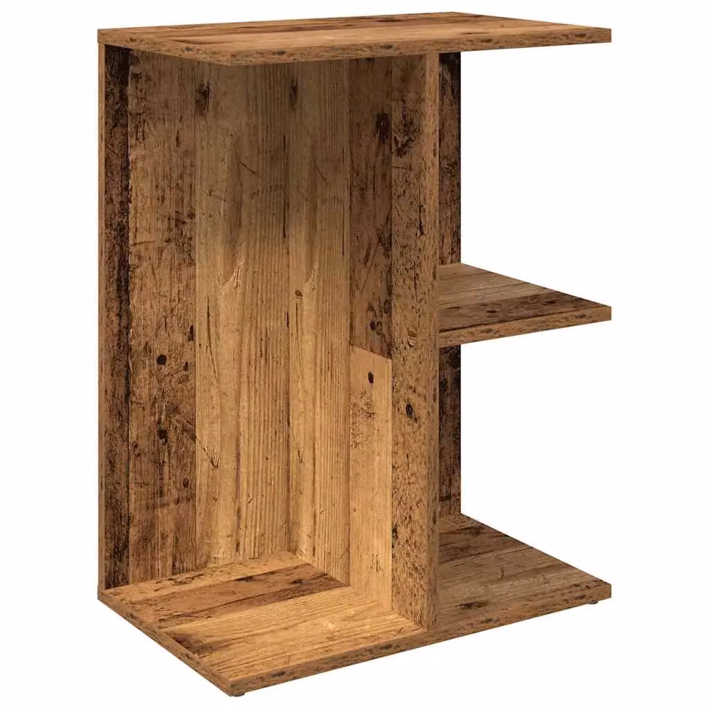 Berkfield Home Set of 2 Bedside Tables in Old Wood Brown, W/D/H: 46.5 x 29 x 61 cm – 5