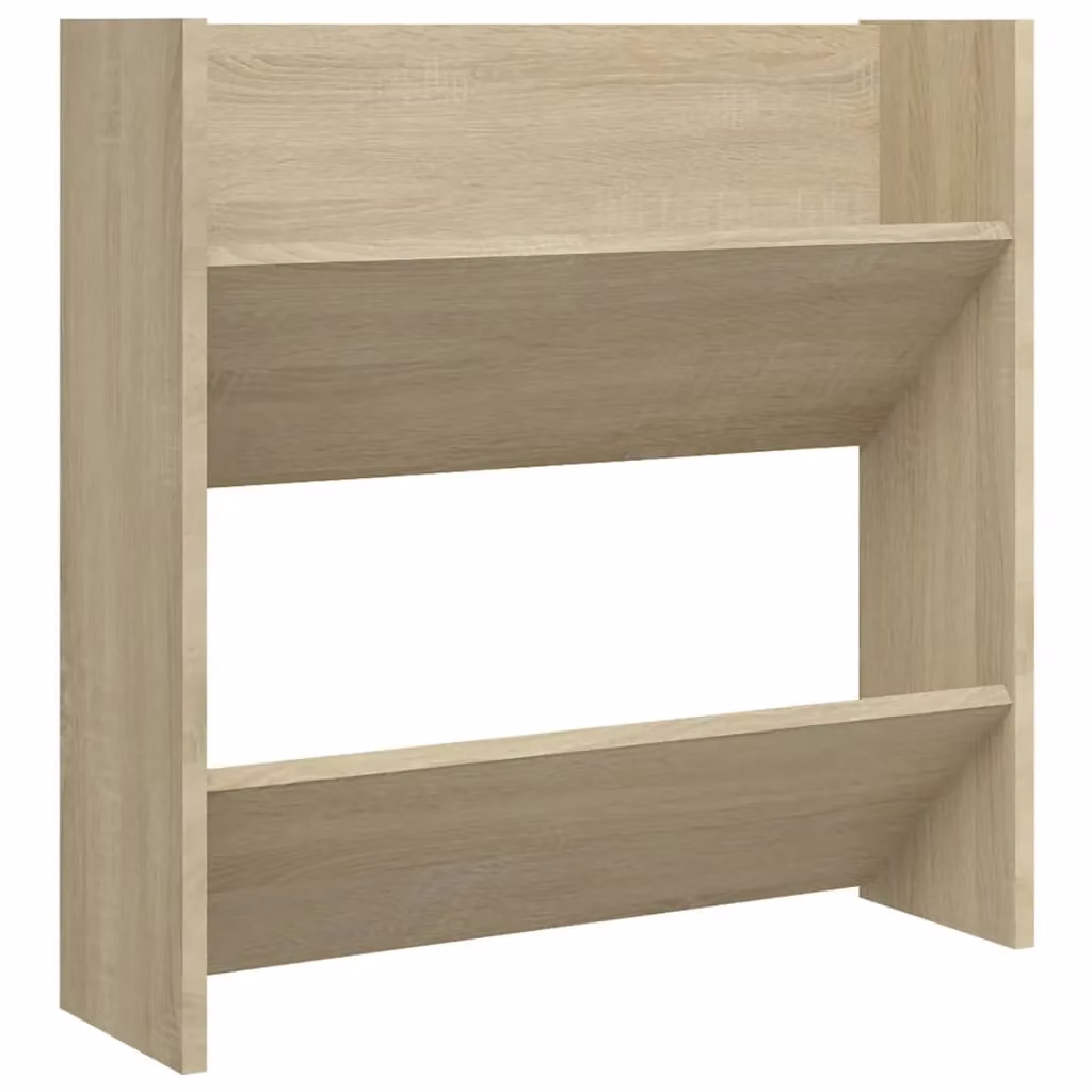 Berkfield Home Set of 2 Wall Mounted Shoe Cabinets in Sonoma Oak Brown, W/D/H: 60 x 18 x 60 cm – 3
